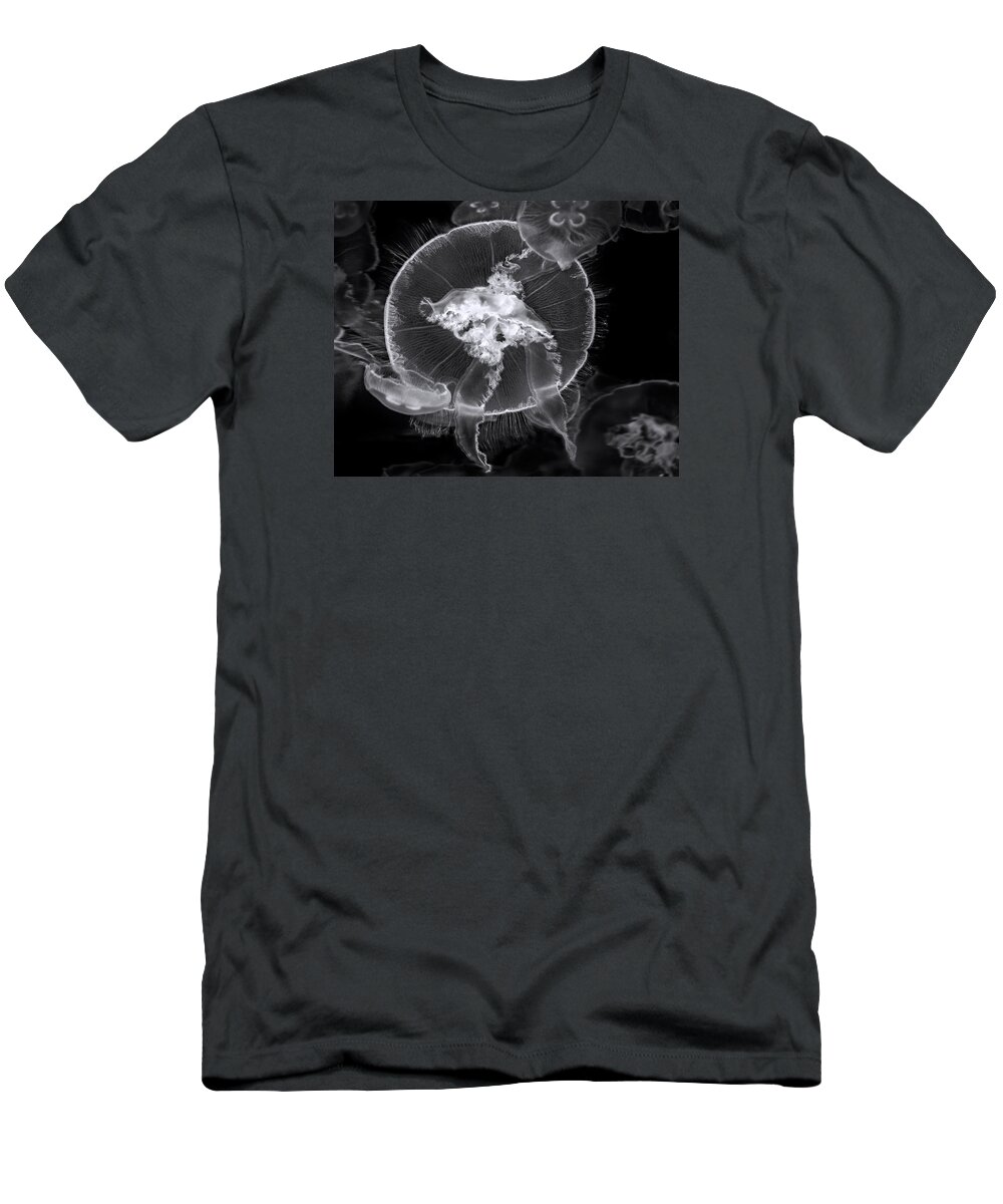 Art T-Shirt featuring the photograph Incoming bw by Denise Dube