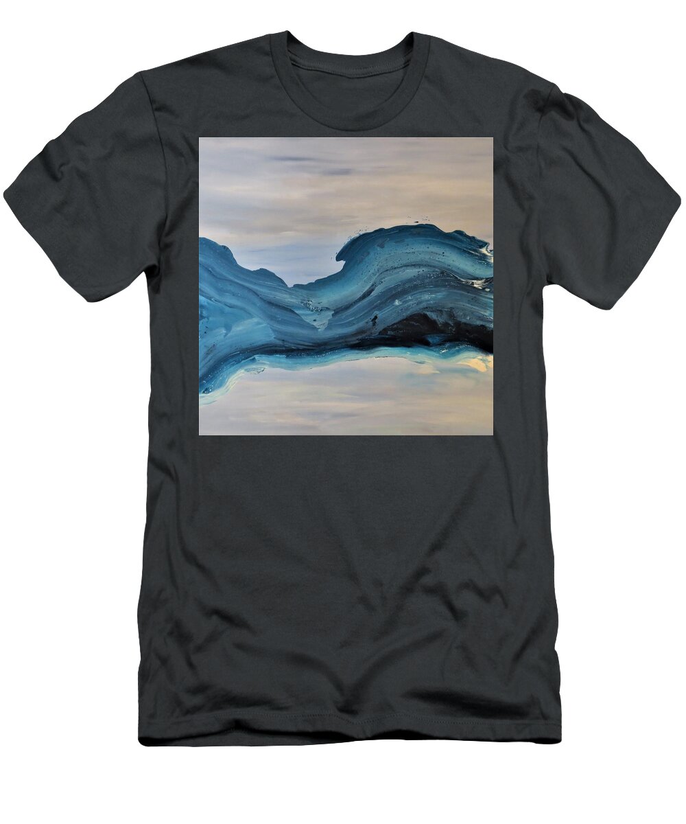 Abstract T-Shirt featuring the painting Inertia by Soraya Silvestri