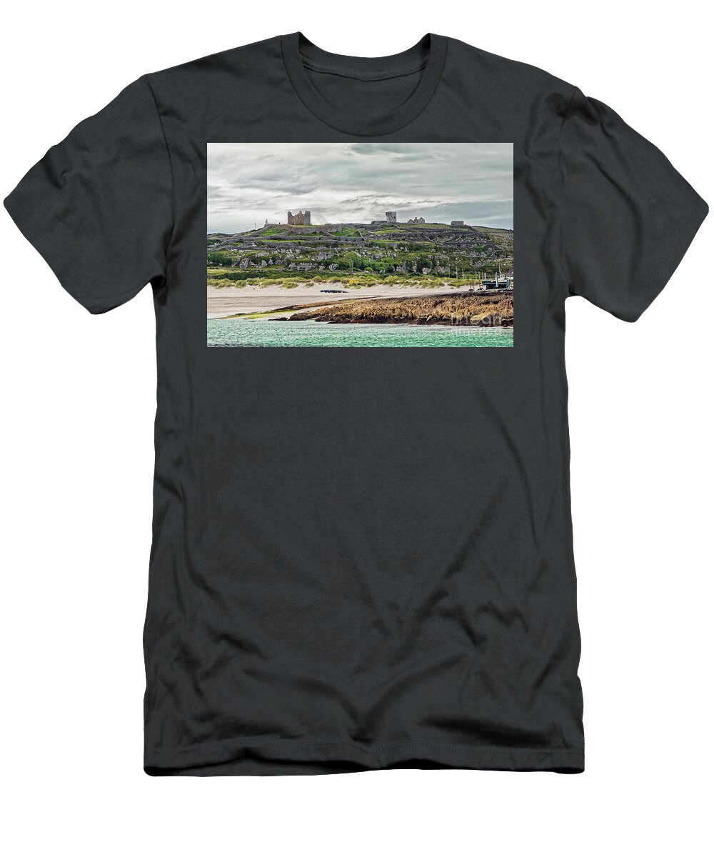 Inis Oirr T-Shirt featuring the photograph Inis Oirr and O'Brien's Castle by Natural Focal Point Photography