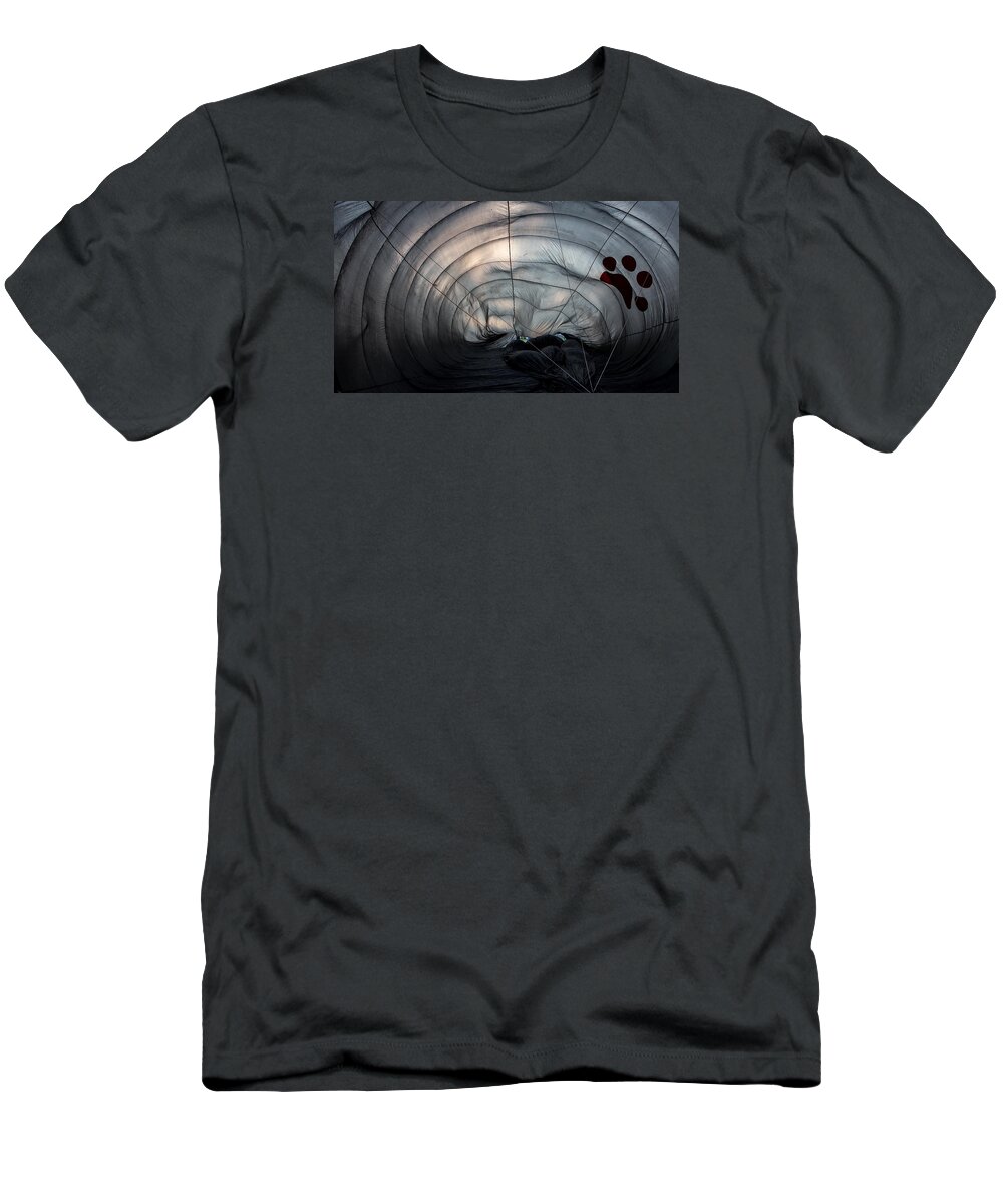 Abstract T-Shirt featuring the photograph Inside a hot air balloon by Kyle Lee