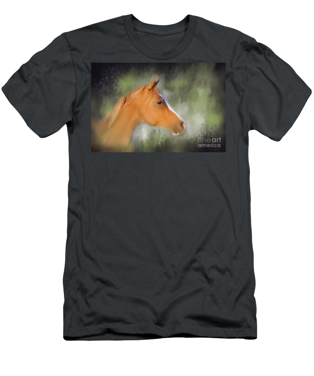 Horse T-Shirt featuring the photograph Inspiration - Horse art by Michelle Wrighton by Michelle Wrighton