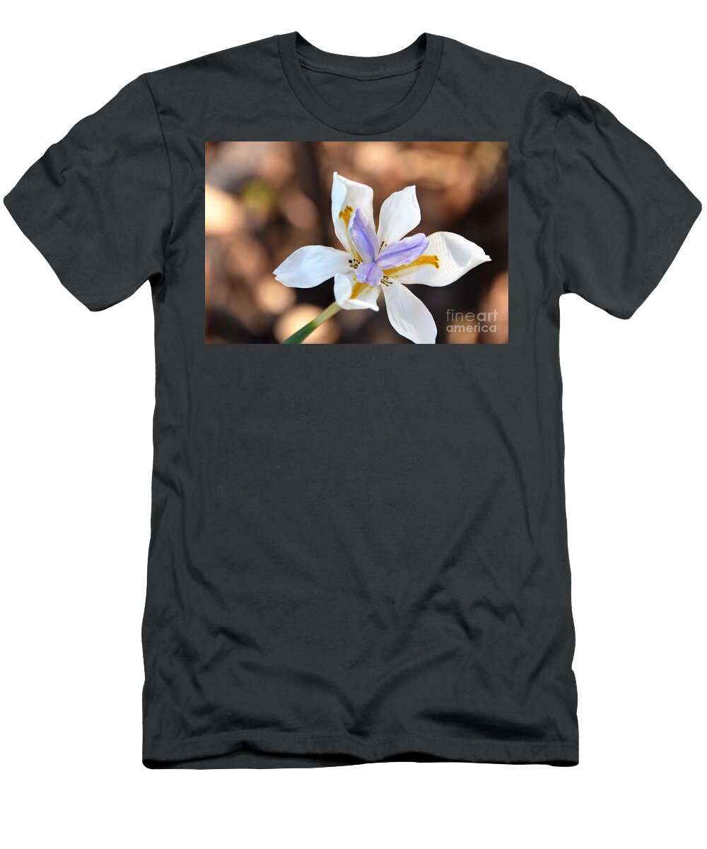 Happy Wild Iris T-Shirt featuring the photograph Iris Wide Open by Nate Haupt