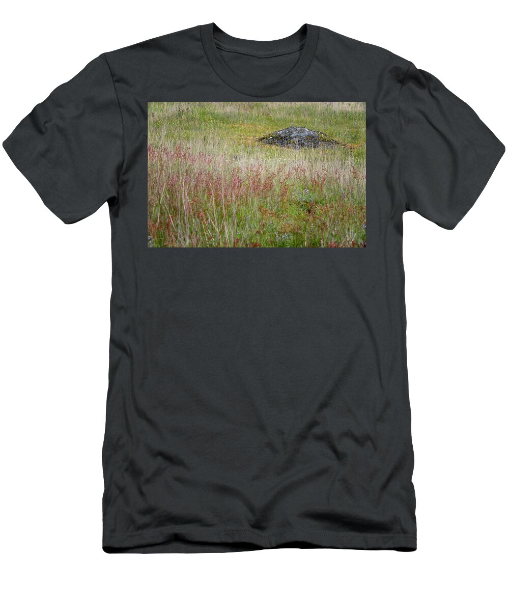 Oregon Coast T-Shirt featuring the photograph Island Field by Tom Singleton