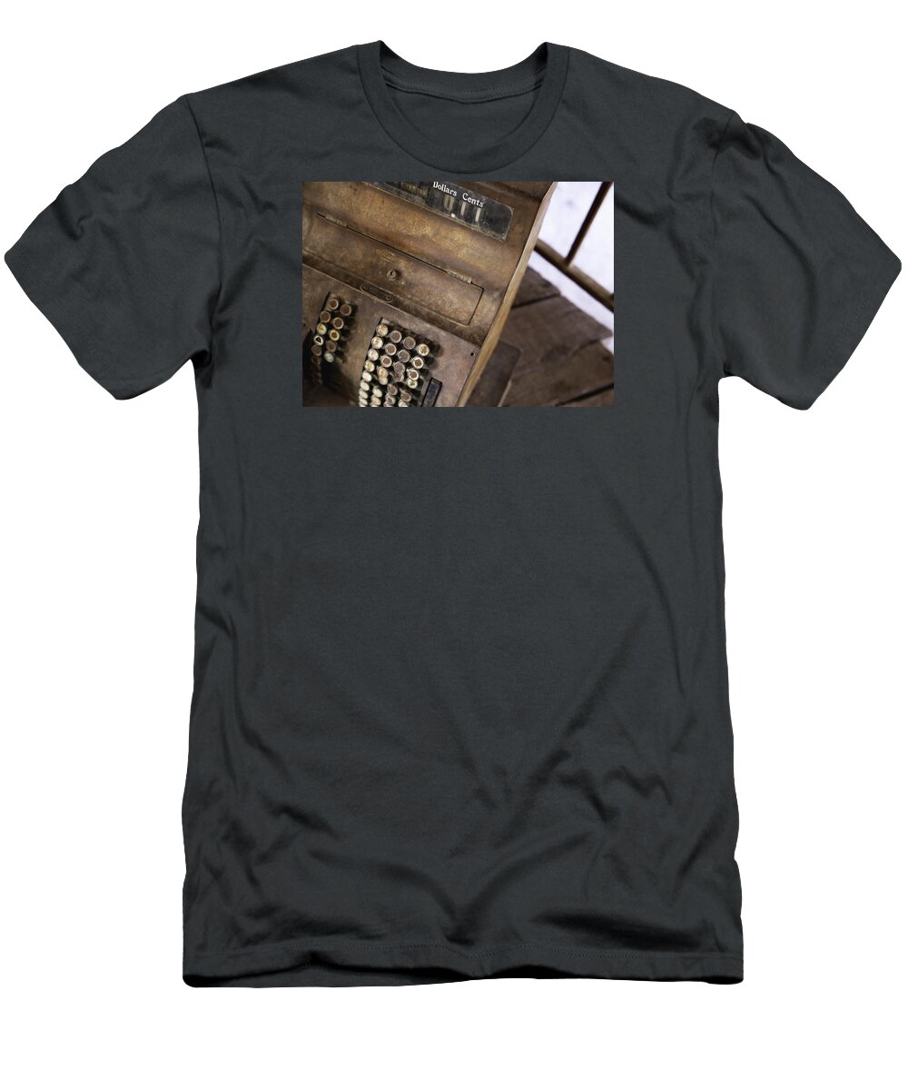 Rusty T-Shirt featuring the photograph It all adds up by Lora Lee Chapman