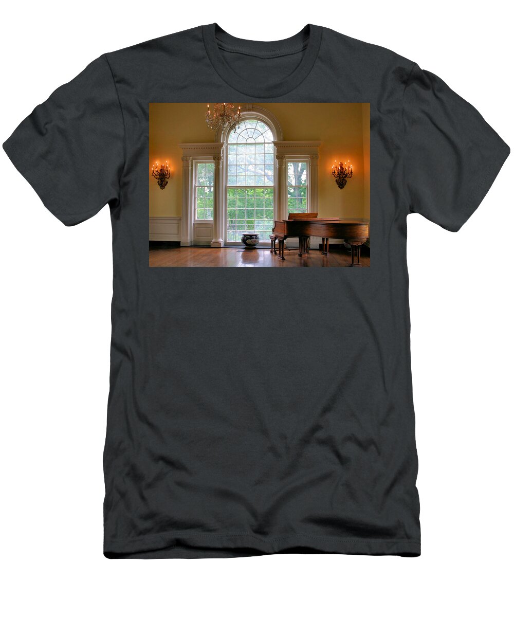 Conservatory T-Shirt featuring the photograph It Was Colonel Mustard in the Conservatory with the by Kristin Elmquist