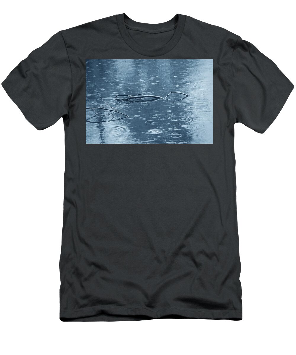Branches T-Shirt featuring the photograph It's Cold And Raining by Angie Tirado
