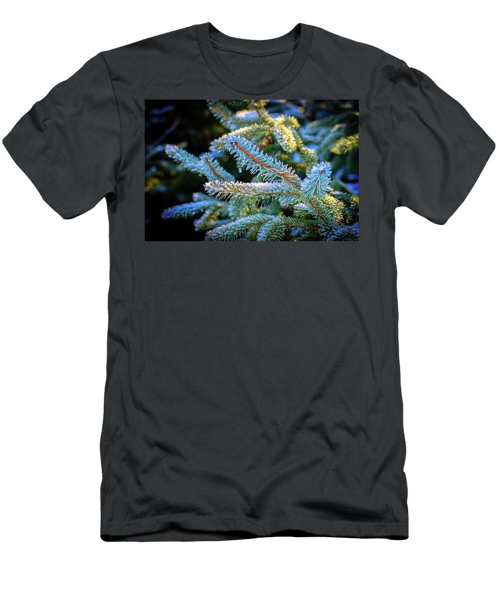 Frost T-Shirt featuring the photograph January frost by Craig Perry-Ollila