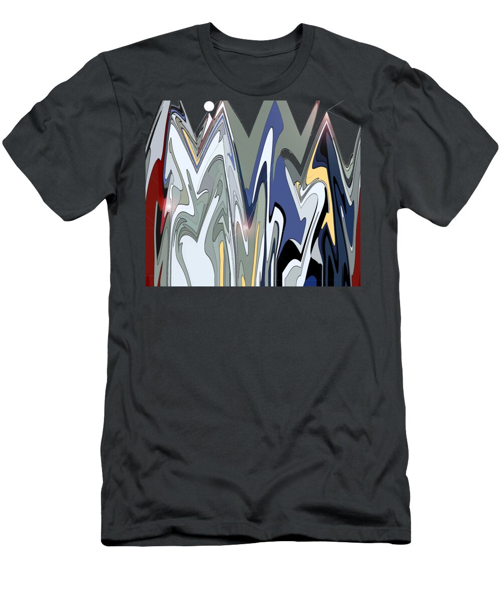 Abstract T-Shirt featuring the digital art Jazz Band by Gina Harrison