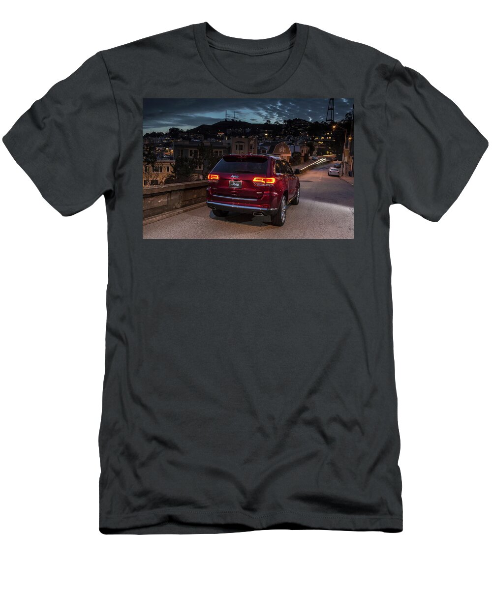 Jeep Grand Cherokee T-Shirt featuring the digital art Jeep Grand Cherokee by Maye Loeser