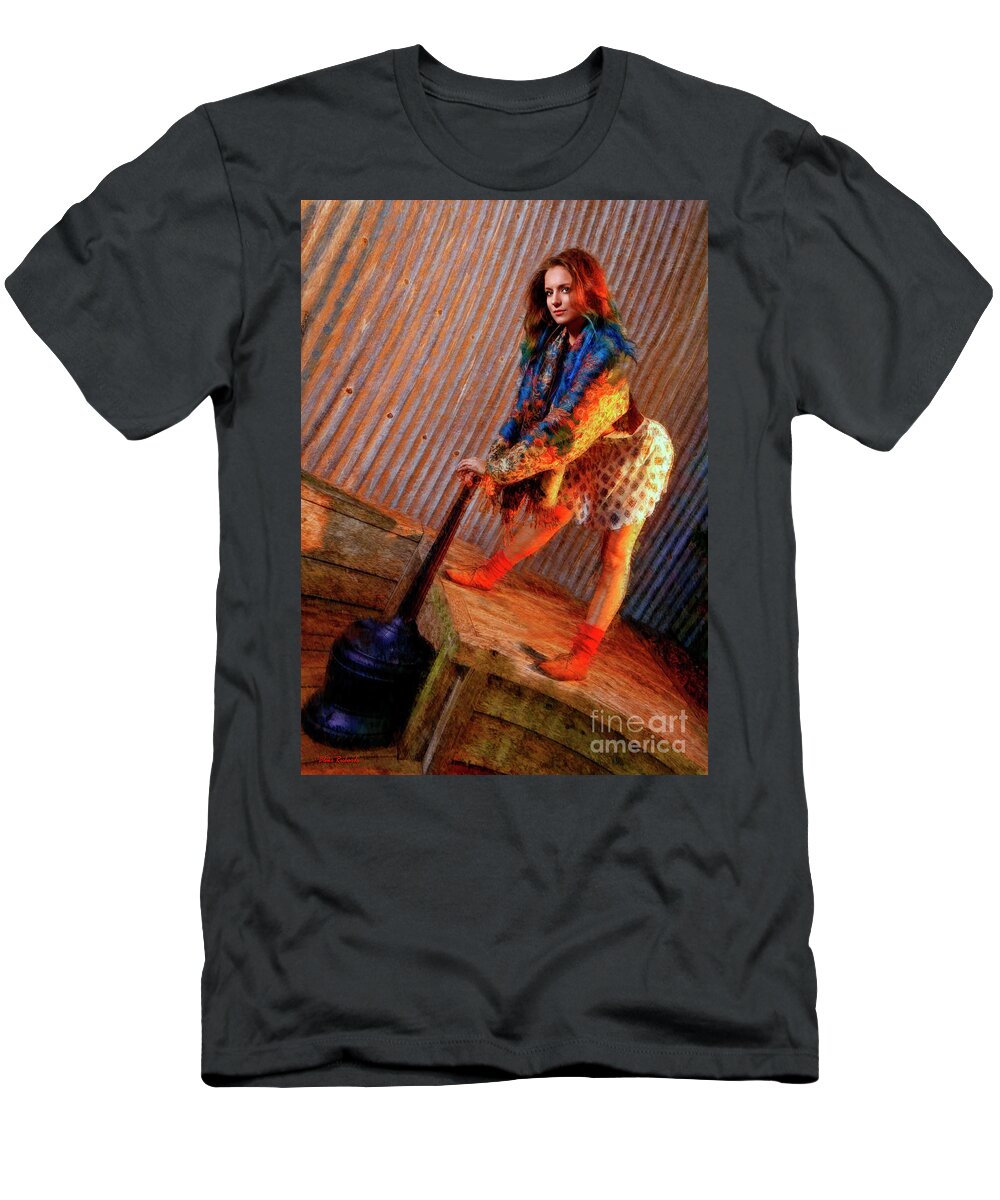  T-Shirt featuring the photograph Jill Heron Is Here by Blake Richards