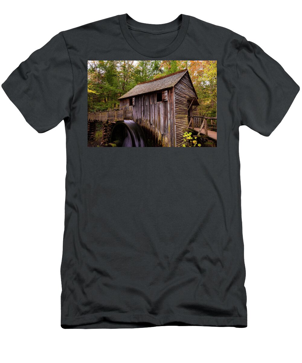 Technology T-Shirt featuring the photograph John Cable Grist Mill II by Steven Ainsworth