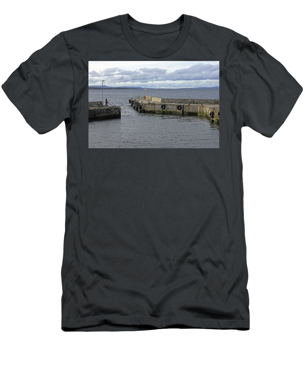 John O'groats Harbour T-Shirt featuring the photograph John O'Groats Harbour by Tony Murtagh