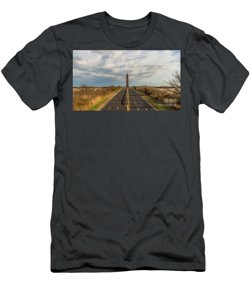 Jones Beach T-Shirt featuring the photograph Jones Beach Water Tower by Sean Mills