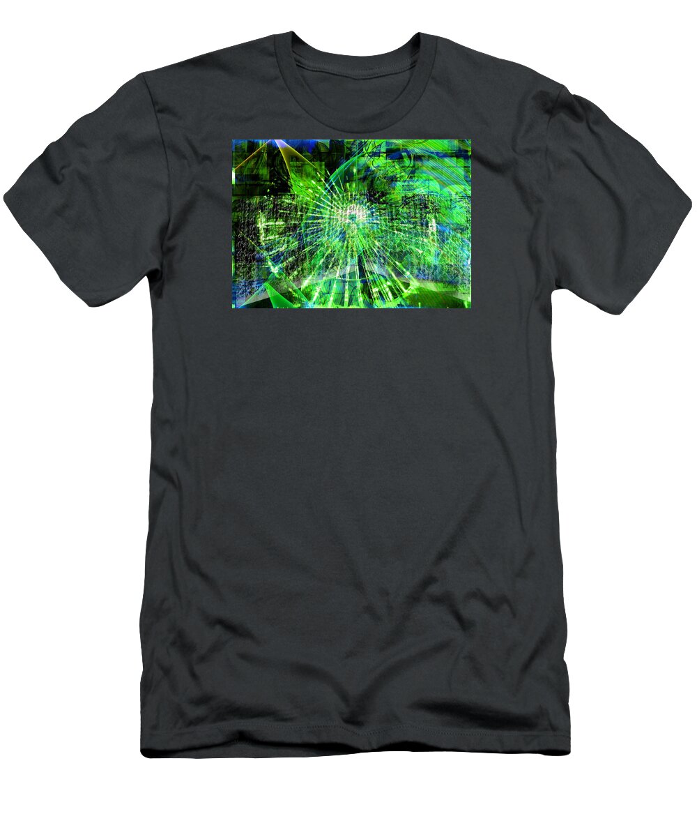 Abstract T-Shirt featuring the digital art Joy in the Journey by Art Di