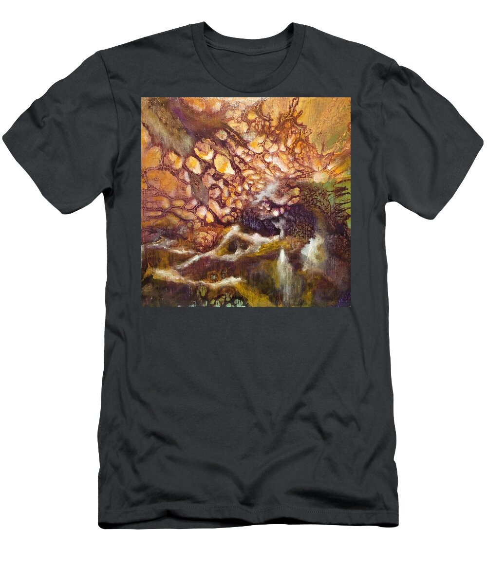 Abstract T-Shirt featuring the painting Joy by Soraya Silvestri
