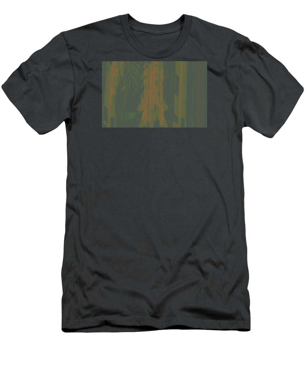 Jungle T-Shirt featuring the digital art Jungle Stripe by Kevin McLaughlin