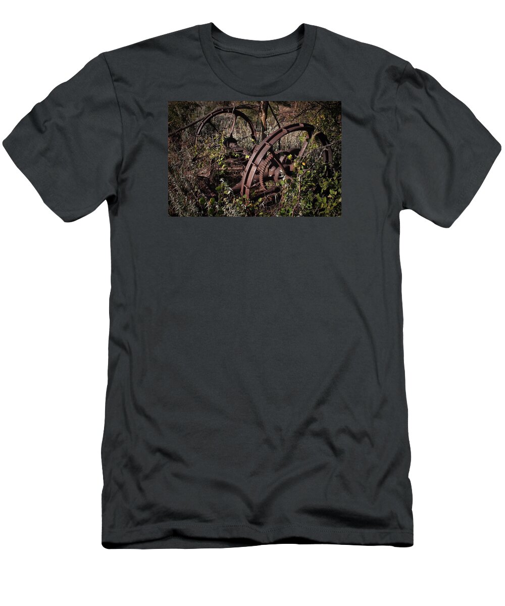 Mule Drawn Implement T-Shirt featuring the photograph Just Add Mules by Buck Buchanan