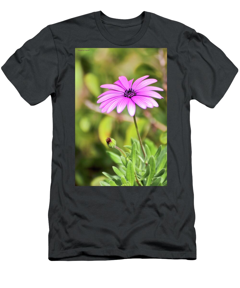 Flower Photography T-Shirt featuring the photograph Just nature 0666 by Kevin Chippindall