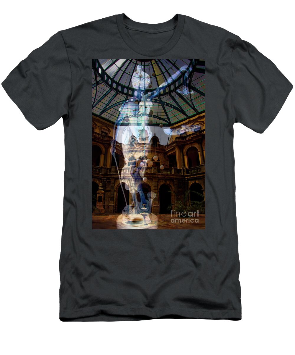 Justice T-Shirt featuring the photograph Justice Is Blind by Al Bourassa