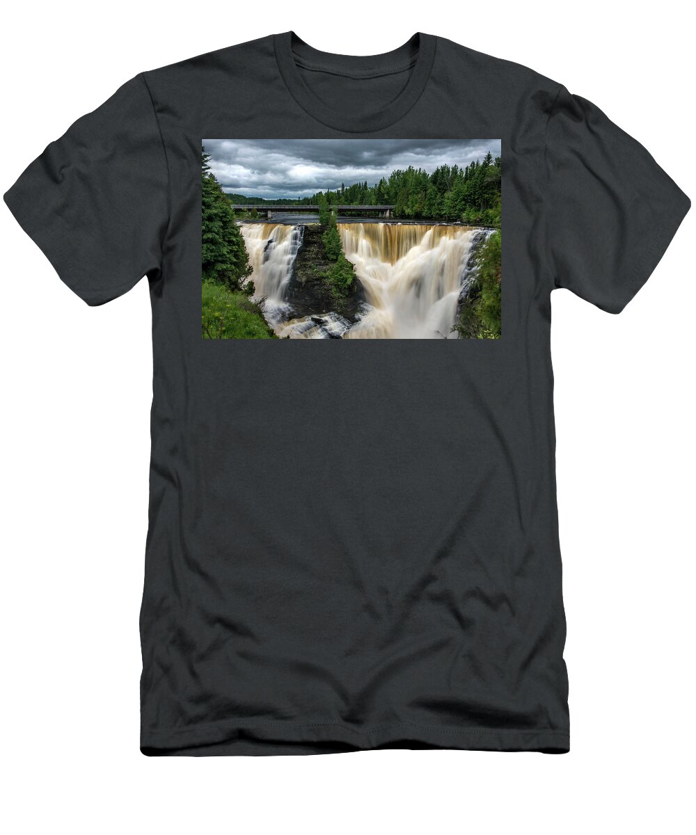 Kakabeka Falls T-Shirt featuring the photograph Kakabeka Falls, Ontario by Kathy Paynter