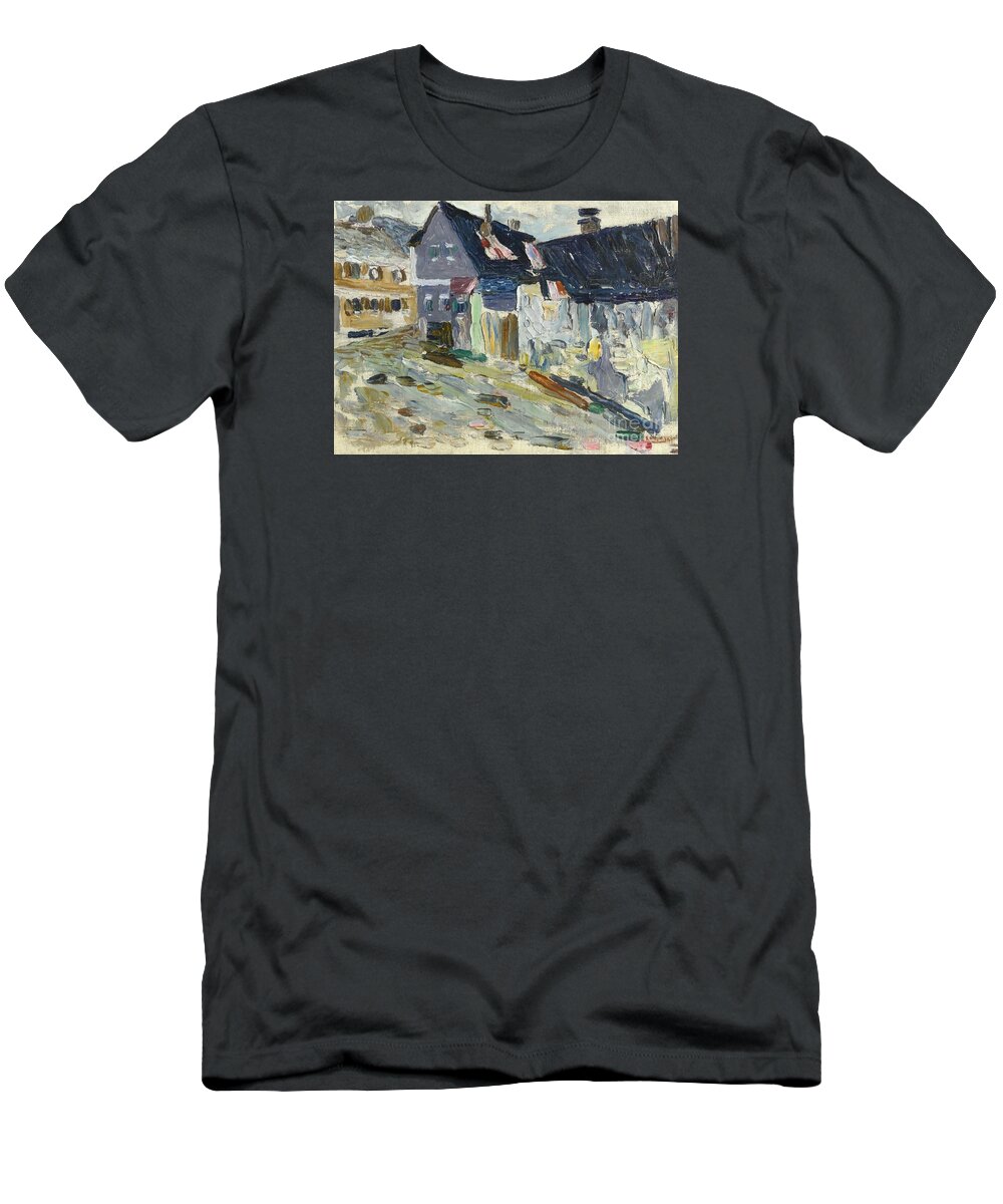 Wassily Kandinsky 1866-1944 Kallm�nz T-Shirt featuring the painting Kallmnz Regentag by MotionAge Designs