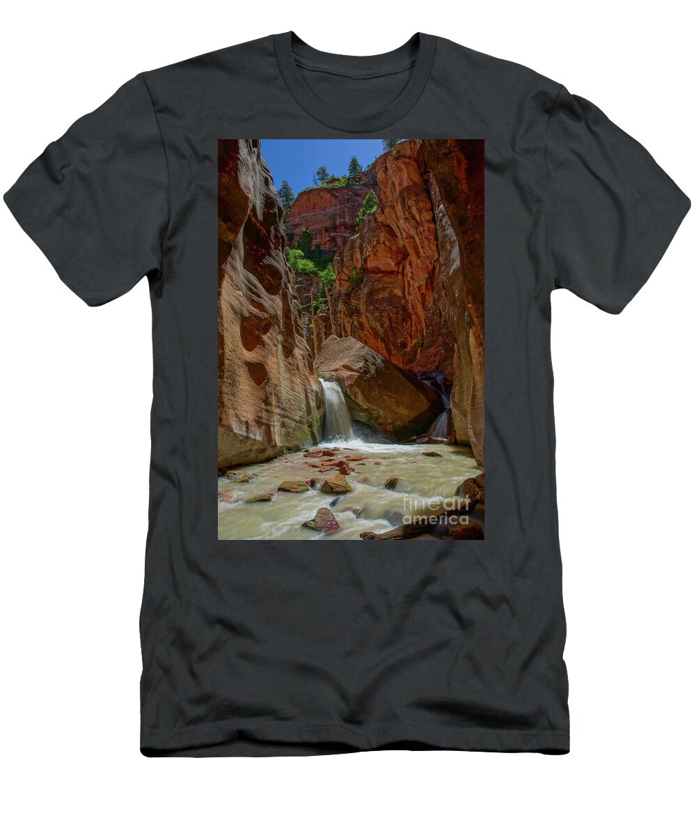 Zion National Park T-Shirt featuring the photograph Kanarra Creek by Brian Kamprath