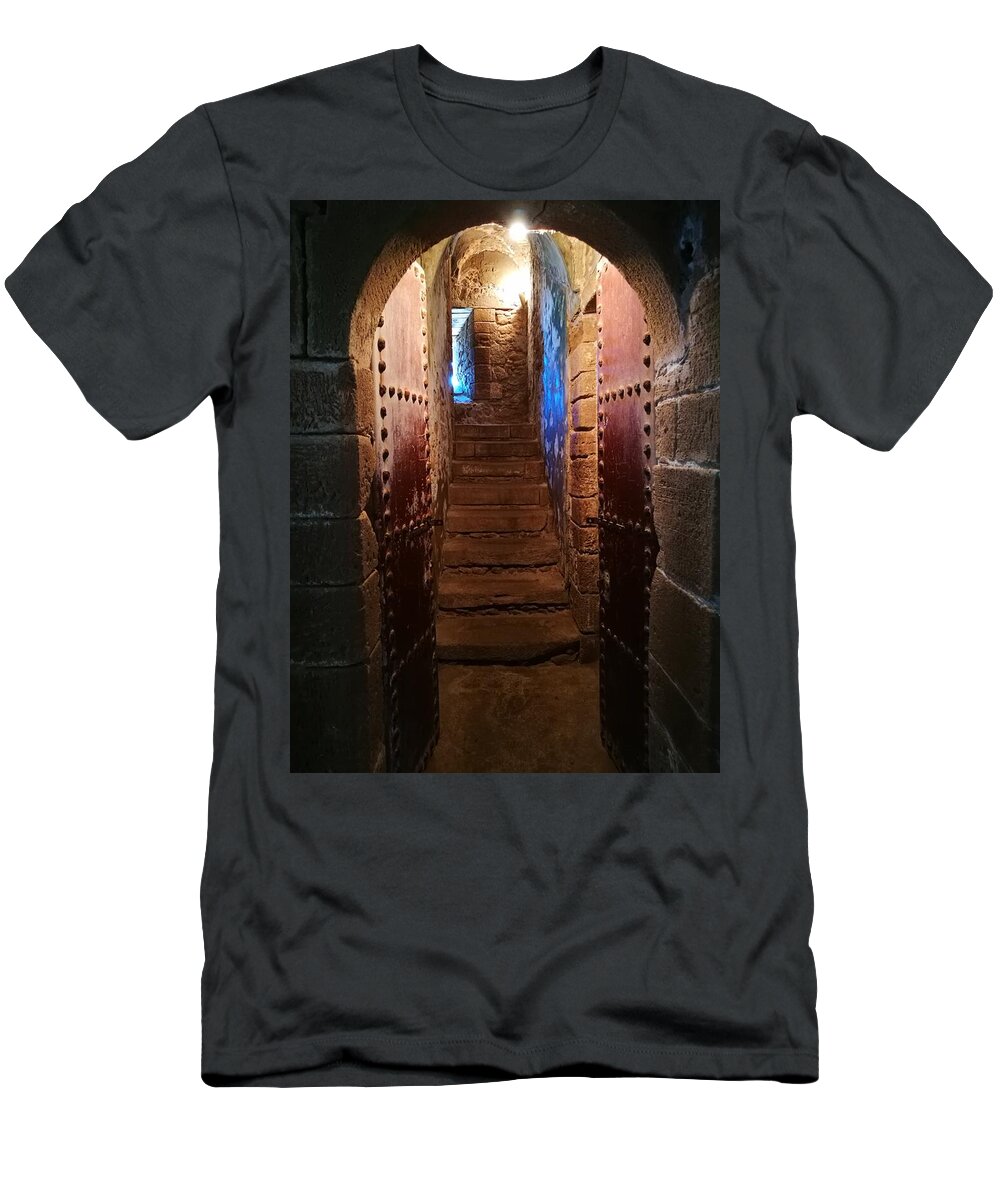 Architecture T-Shirt featuring the photograph Kasbah tower gateway by Jarek Filipowicz