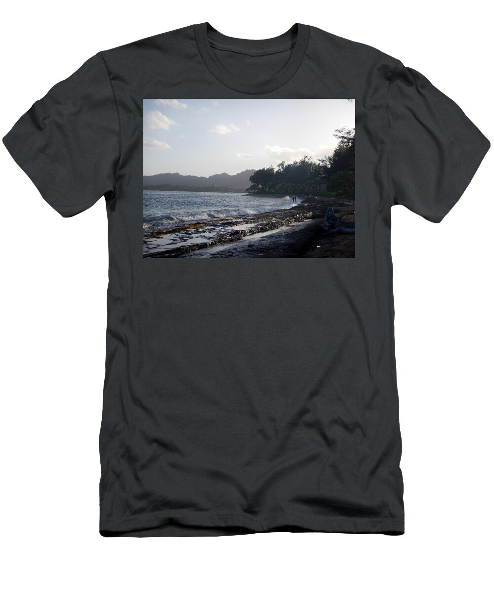 Kauai T-Shirt featuring the photograph Kauai Kapa'a Coast 1 by Amy Fose