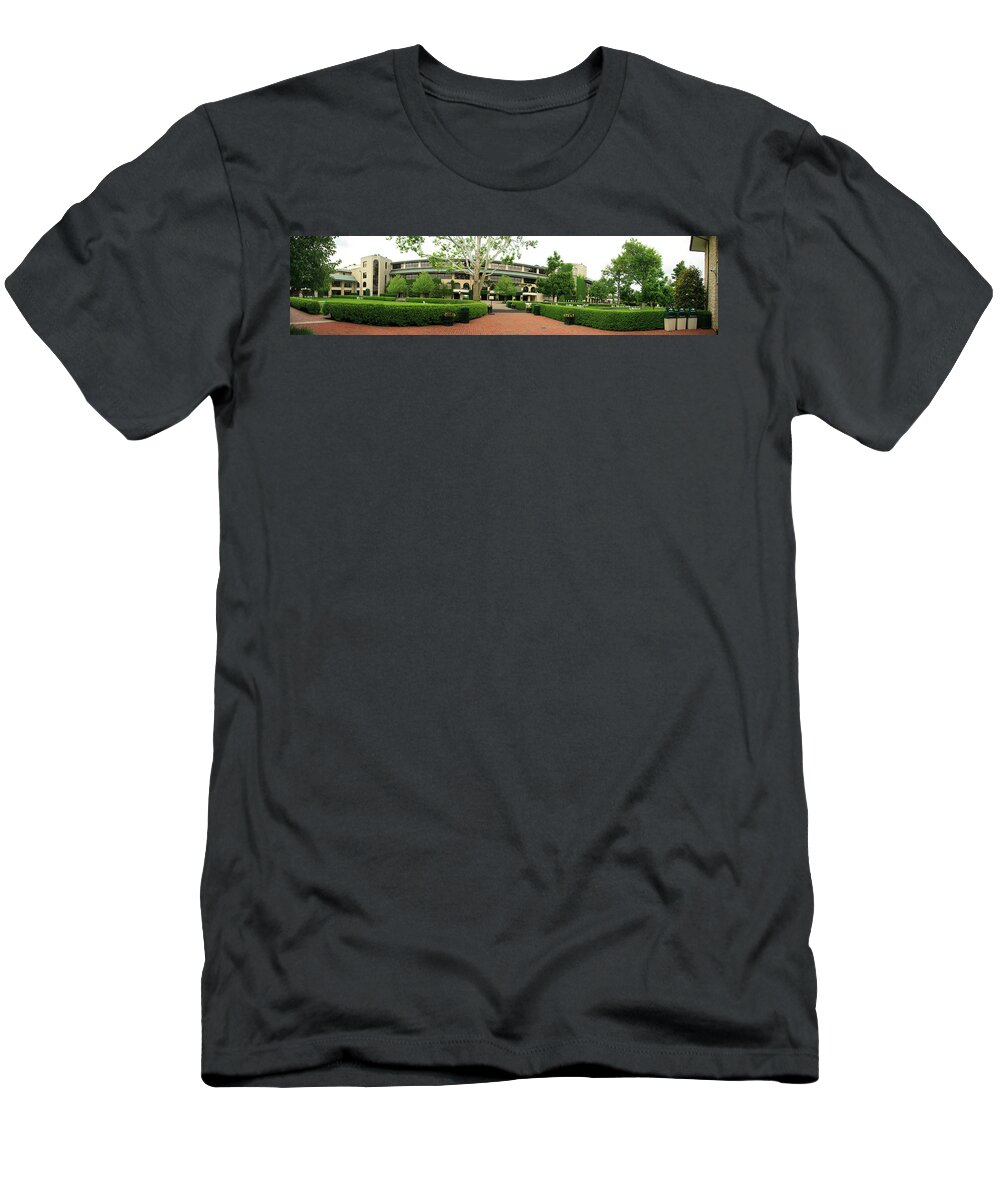 Horse T-Shirt featuring the photograph Keeneland Race Track Panorama by Jill Lang