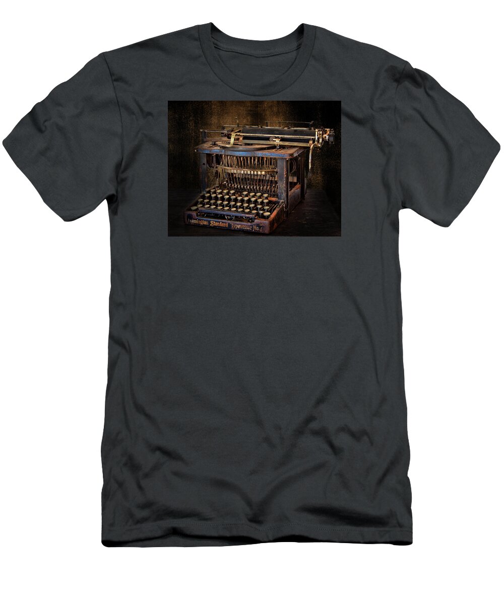 Typewriter T-Shirt featuring the photograph Keys To Words by David and Carol Kelly