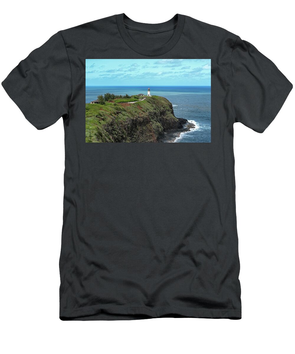 Kilauea Lighthouse T-Shirt featuring the photograph Kilauea Point Lighthouse by Susan Rissi Tregoning