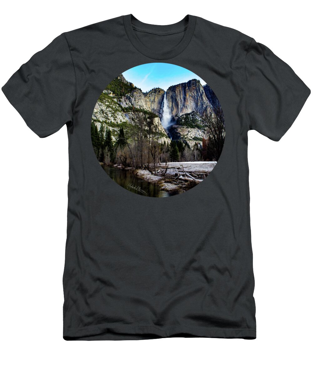 Landscape T-Shirt featuring the photograph King of Waterfalls by Adam Morsa