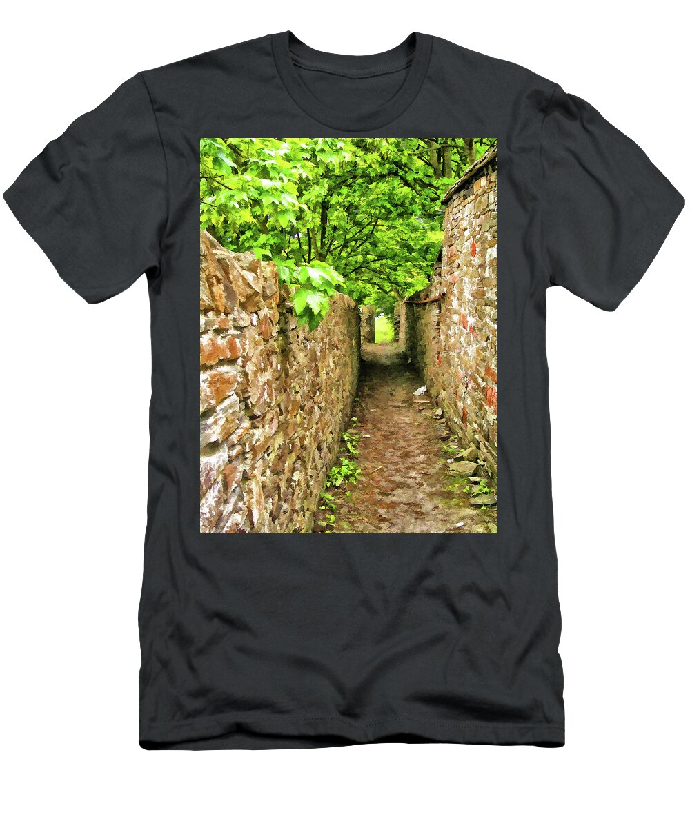Kirkwall T-Shirt featuring the photograph Kirkwall Walk by Monroe Payne