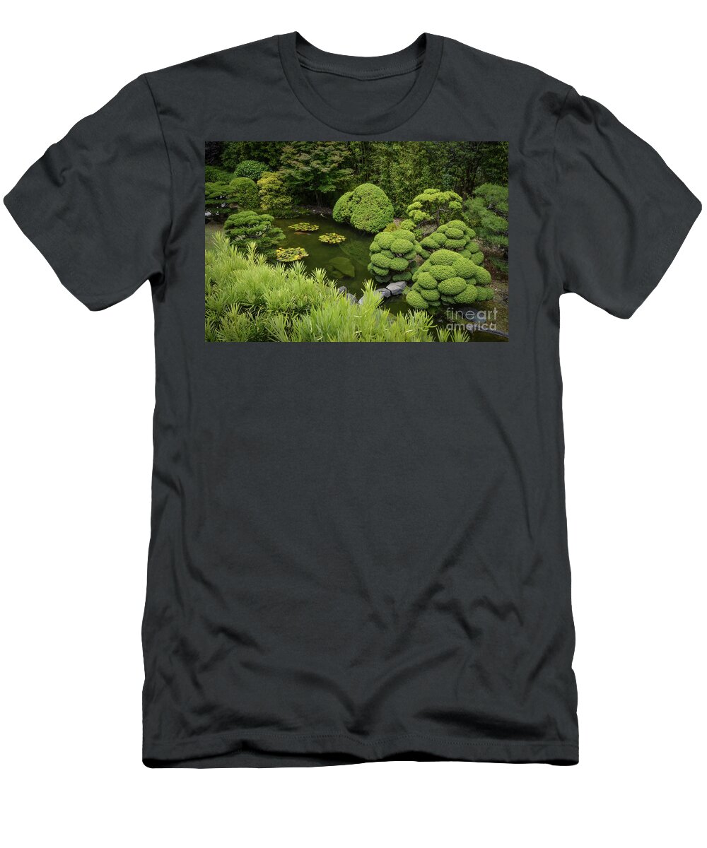 Koi T-Shirt featuring the photograph Koi Pond by Judy Wolinsky