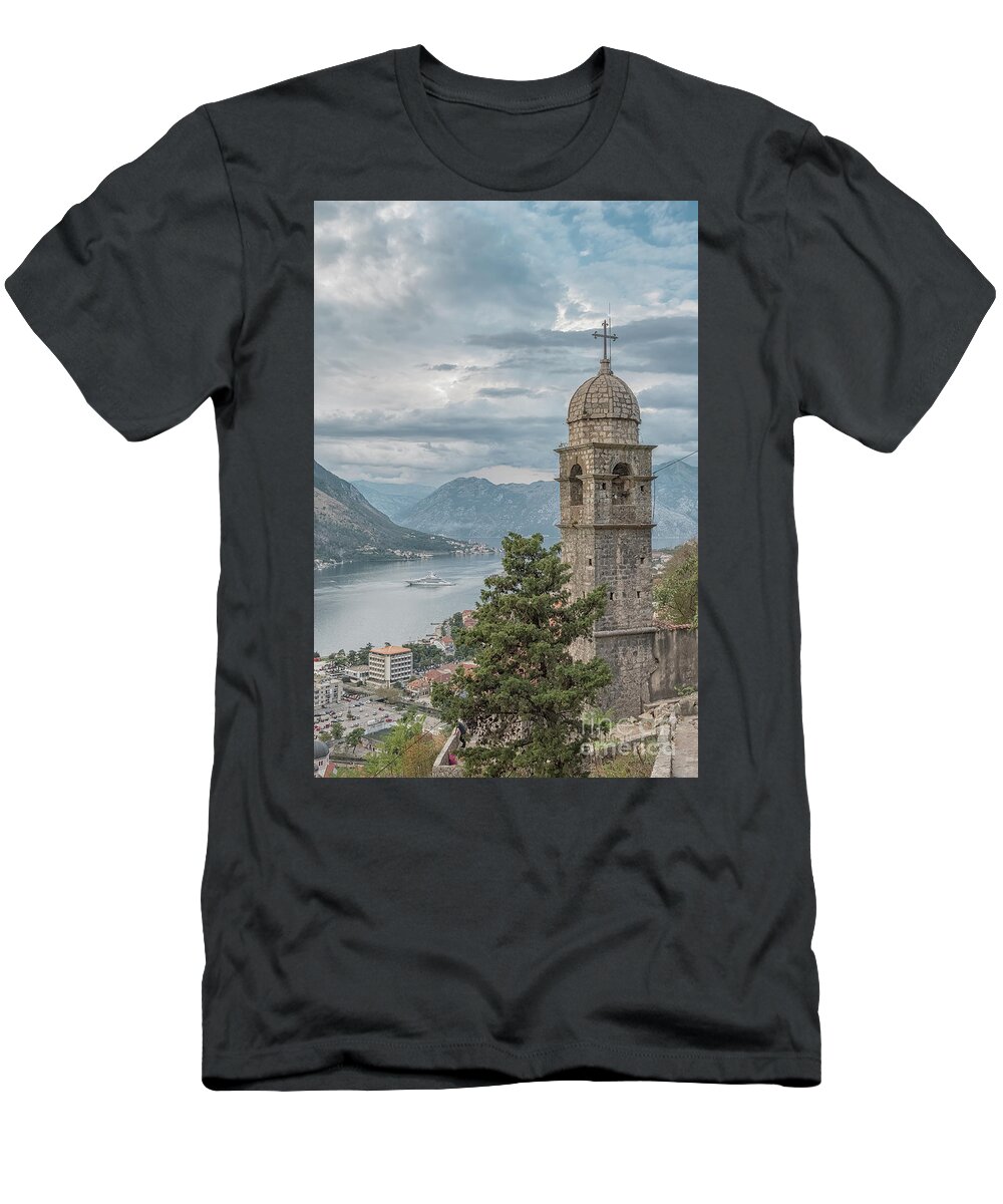 Montenegro T-Shirt featuring the photograph Kotor Church of Our Lady by Antony McAulay