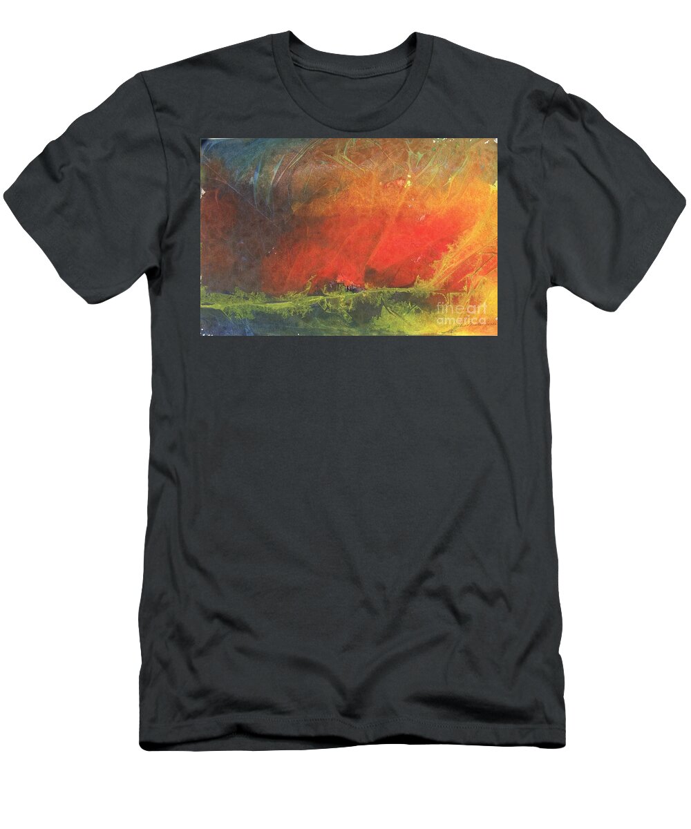 Colors T-Shirt featuring the painting La Caleta del Diablo by Jackie Mueller-Jones