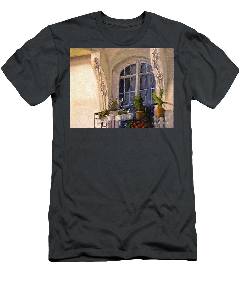 Window Painting T-Shirt featuring the painting La fenetre by Tate Hamilton