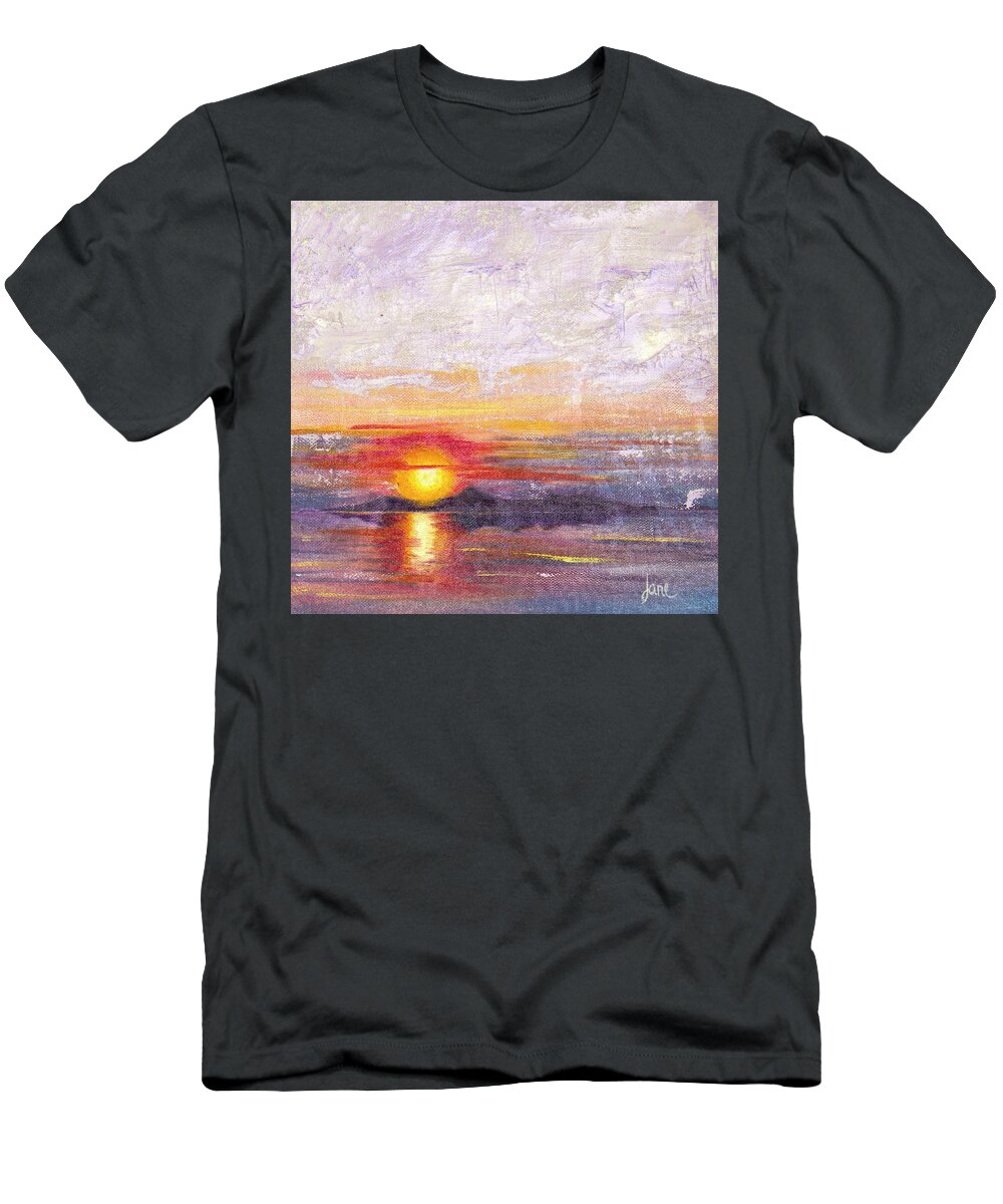 Great Salt Lake T-Shirt featuring the painting Lacy by Nila Jane Autry