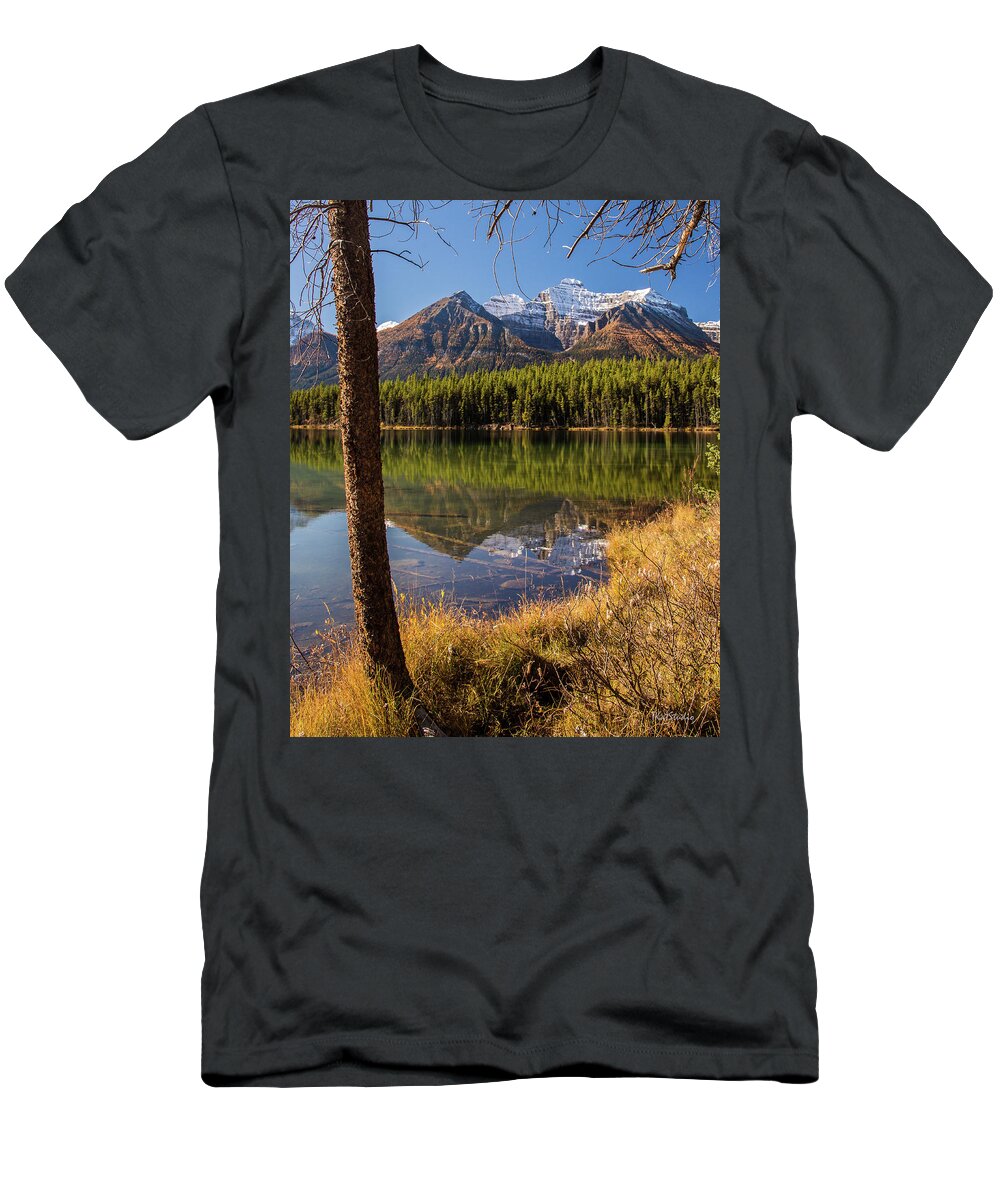 Herbert Lake T-Shirt featuring the photograph Lake Herbert Reflections by Tim Kathka