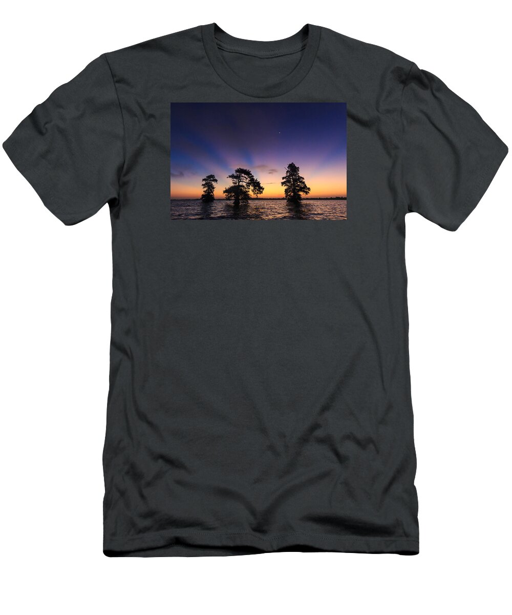 Lake Istokpoga T-Shirt featuring the photograph Lake Istokpoga sunrise by Stefan Mazzola