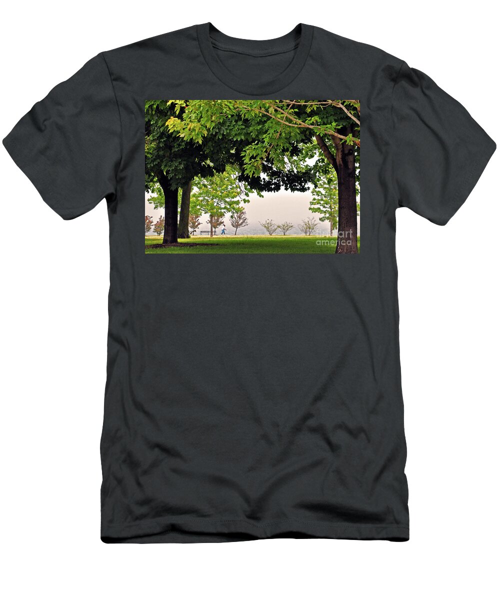 Lake T-Shirt featuring the photograph Lake Walk by Lydia Holly
