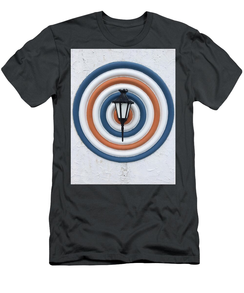 Light T-Shirt featuring the photograph Lamp hits the Bullseye by Matthew Wolf