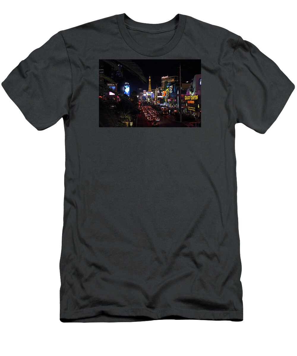 Las Vegas T-Shirt featuring the photograph Las Vegas by Deborah Penland