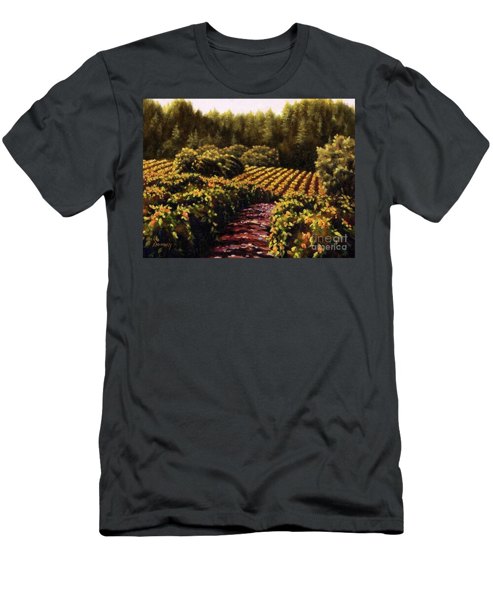 Oil T-Shirt featuring the painting Late Day Colors by Carl Downey