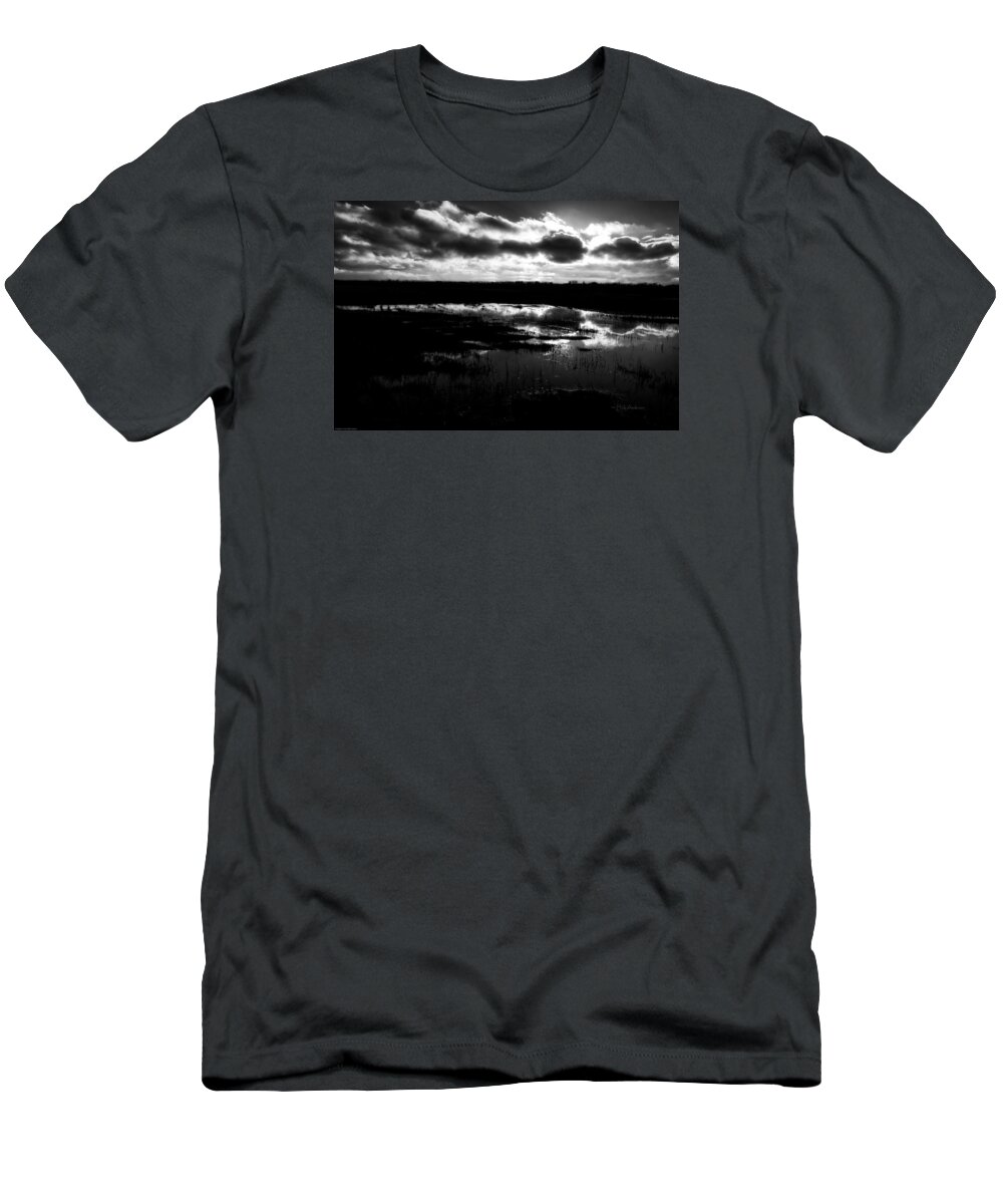 B&w T-Shirt featuring the photograph Late Winter Afternoon by Mick Anderson