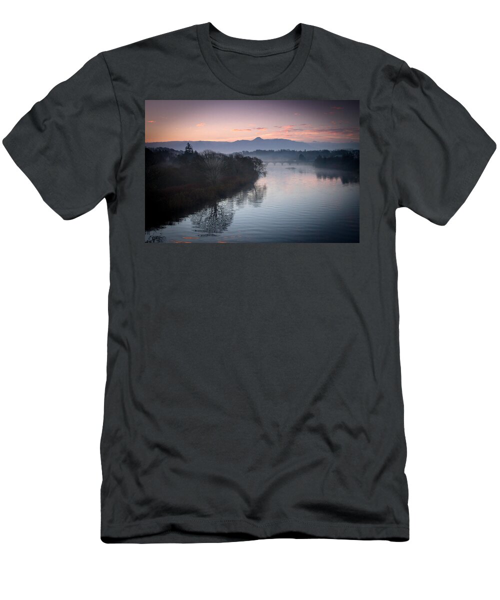 Laune T-Shirt featuring the photograph Laune Sunrise by Mark Callanan