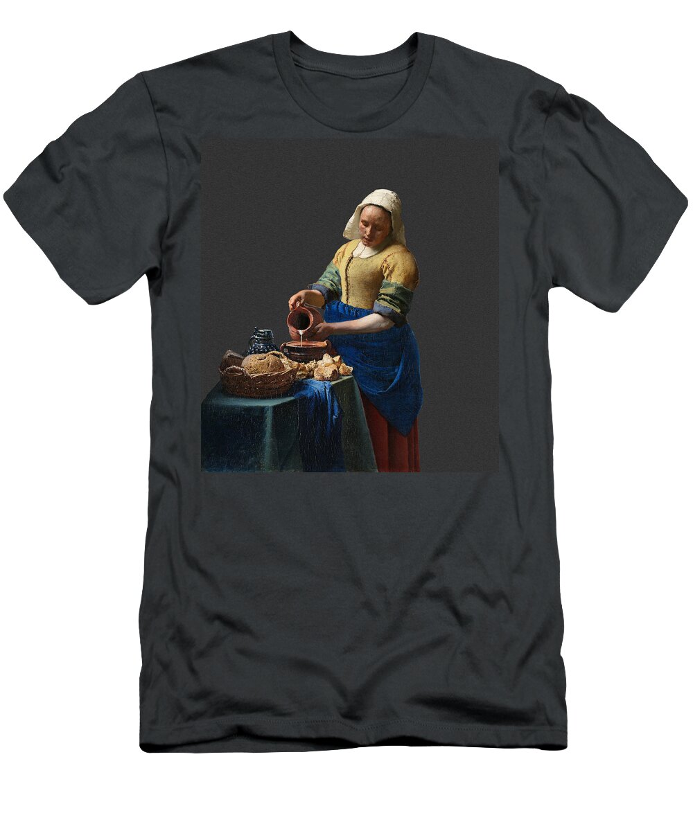 Postmodernism T-Shirt featuring the digital art Layered 16 Vermeer by David Bridburg