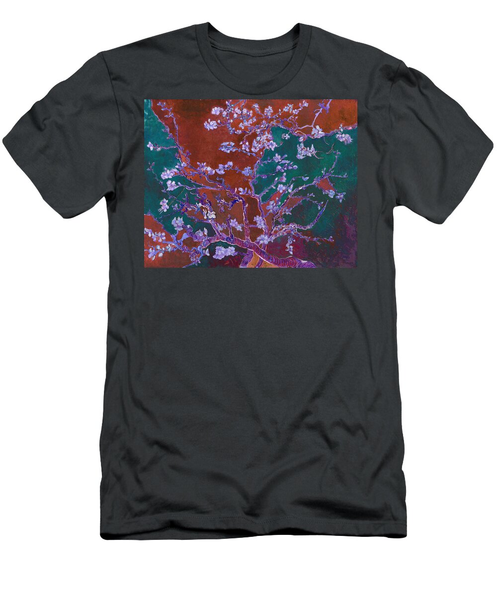 Abstract In The Living Room T-Shirt featuring the digital art Layered 2 van Gogh by David Bridburg