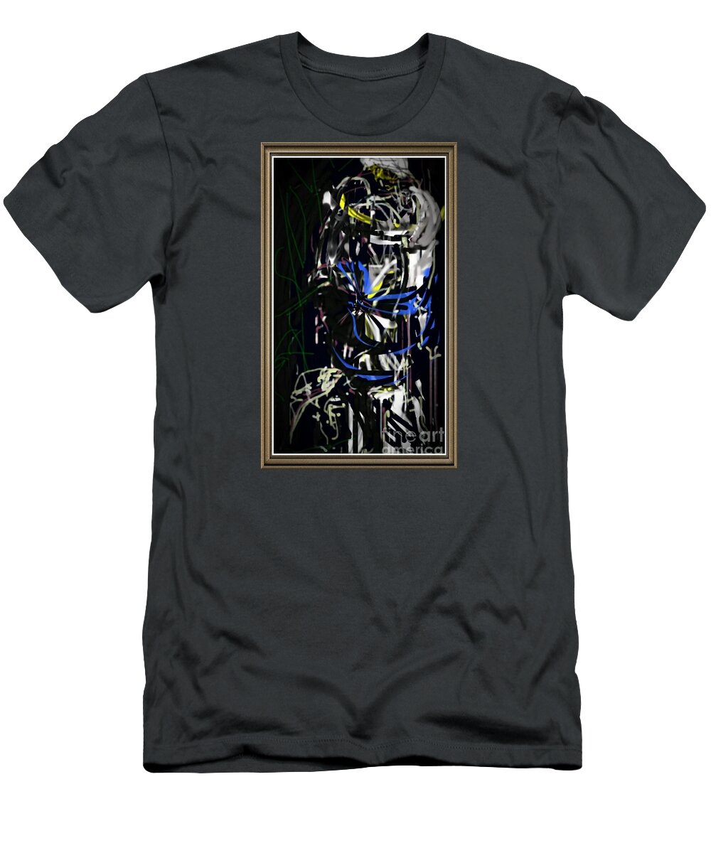 Abstract T-Shirt featuring the painting Let love be no illusion by Subrata Bose
