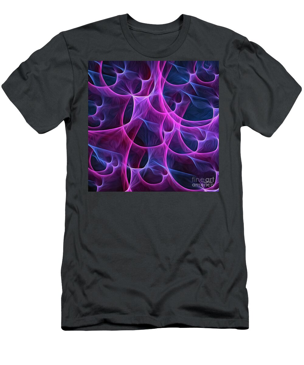 Abstract T-Shirt featuring the digital art Life by DB Hayes